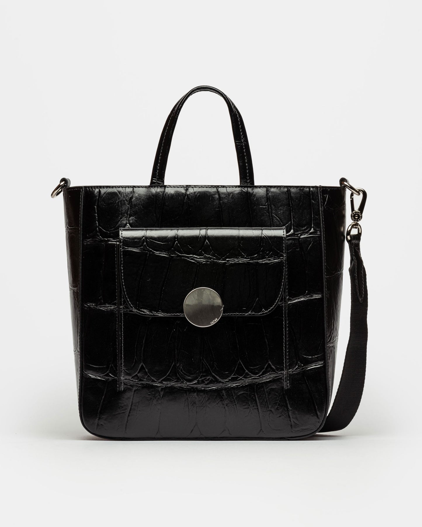 SHOPPER THE CIRCLE EN CUERO GRABADO BIG CROCO