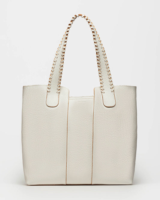 SHOPPER THE BRAIDED EN CUERO GRANEADO
