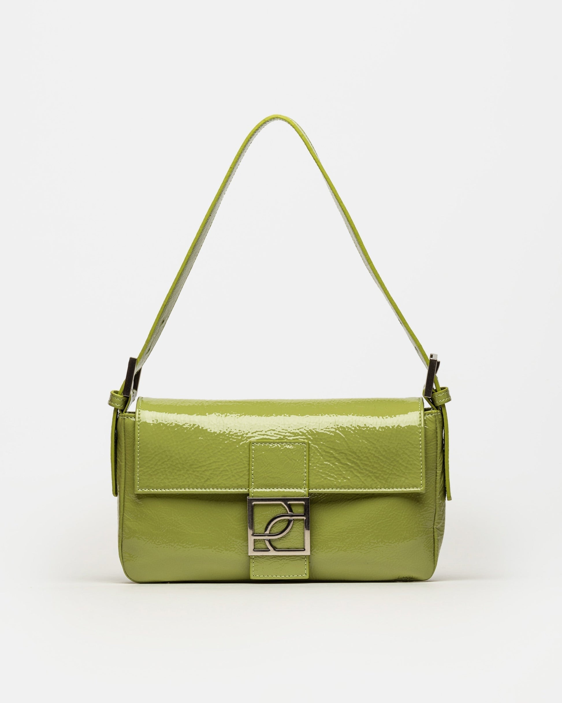 CARTERA AL HOMBRO SIGNATURE EN CUERO CHAROL