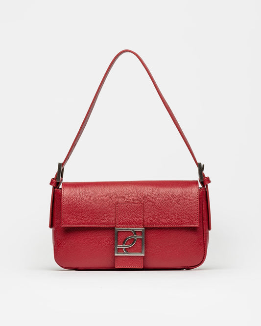 CARTERA AL HOMBRO SIGNATURE EN CUERO GRANEADO