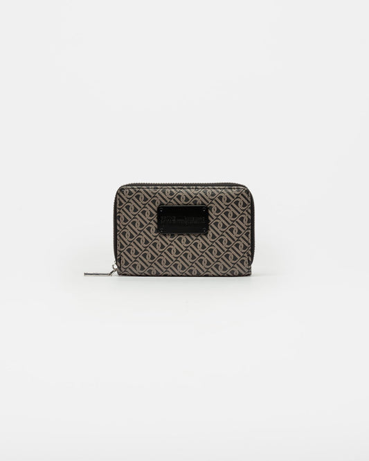Billetera Monogram en efecto cuero