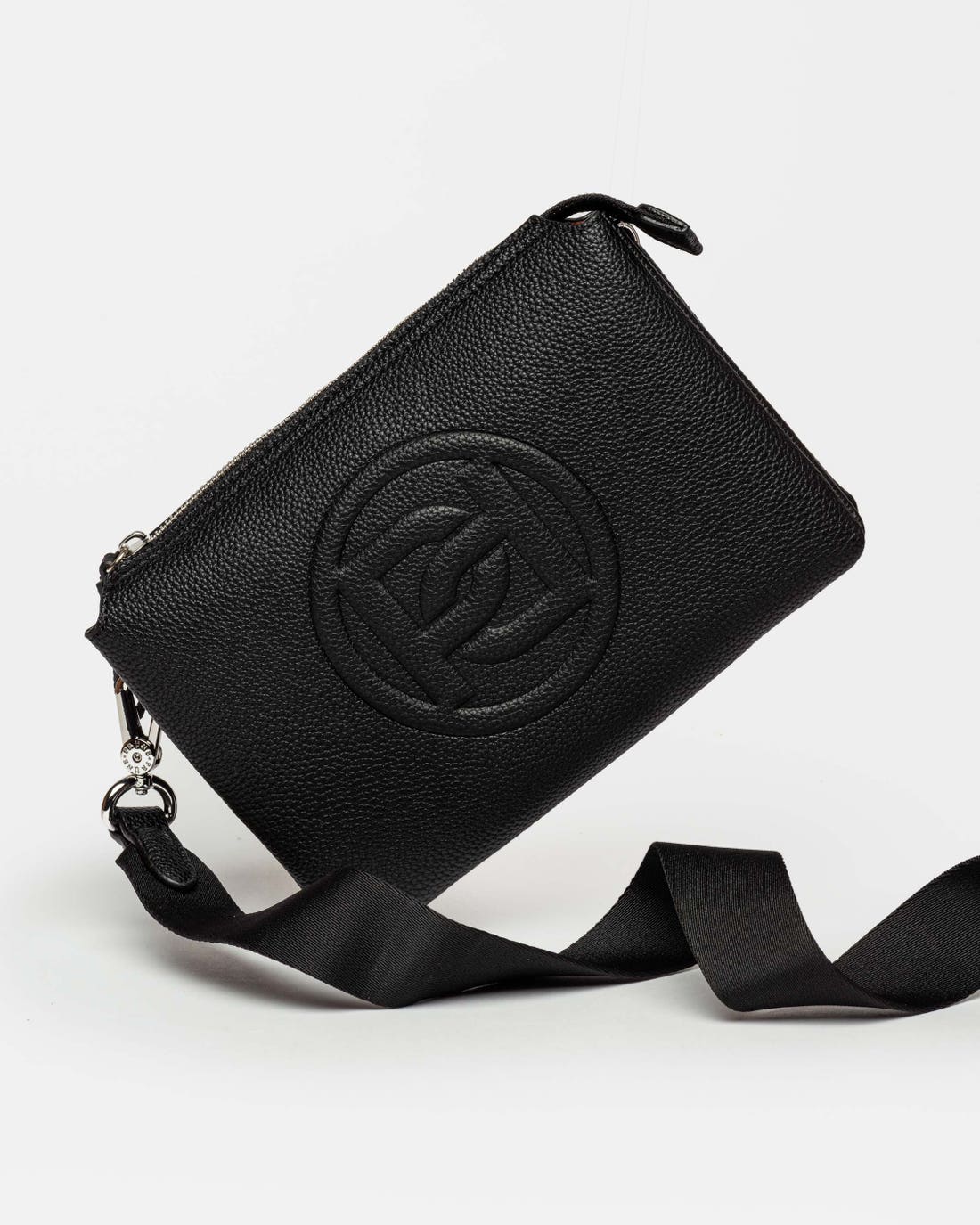 Bandolera Sign en efecto cuero